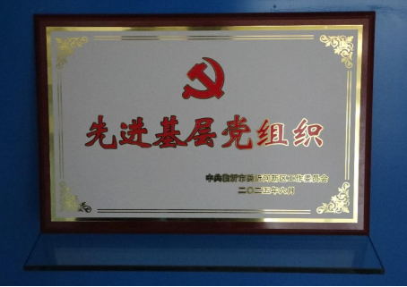 山重建機黨委榮獲沂河新區(qū)黨工委先進基層黨組織
